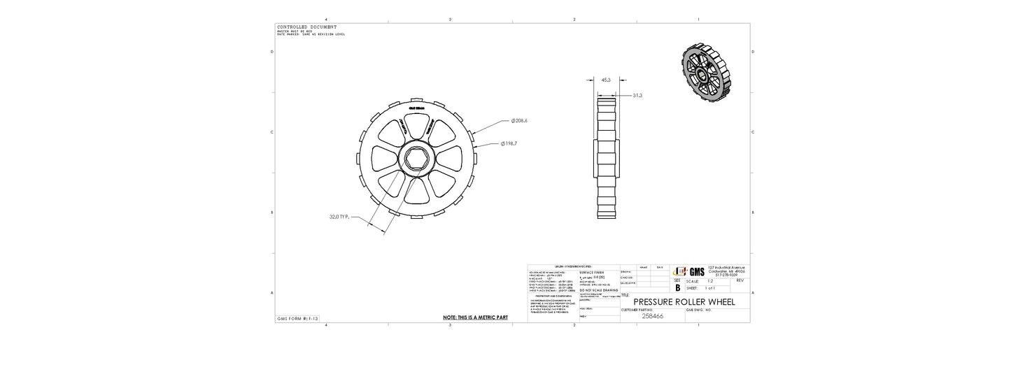 Townsend Pressure Wheel